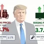 US inflation July 2025 CPI chart with Trump tariffs impact on consumer prices