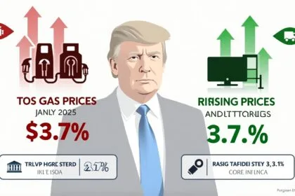 US inflation July 2025 CPI chart with Trump tariffs impact on consumer prices